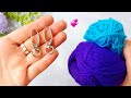 It&#39;s so Beautiful 💜🧶 Super Easy Craft Ideas with Yarn- DIY Keychain from the Evil Eye- Woolen Crafts