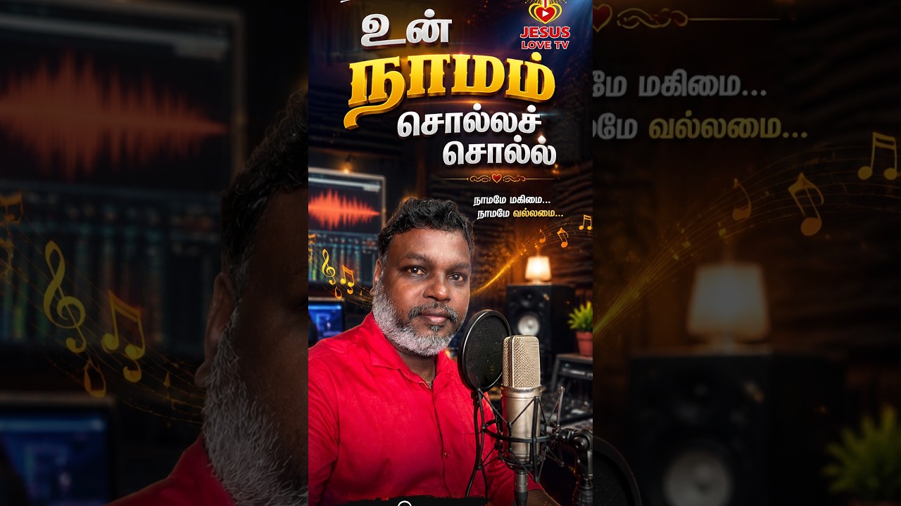 உன் நாமம் சொல்லச் சொல்ல ❤️🙏 | Tamil Christian Song | #Shorts | JESUS LOVE TV #shortvideos