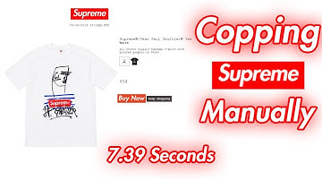 Fastest way to Cop SUPREME MANUALLY **NO BOTS**