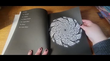 Flip through of mesmerizing mandalas by color questopia