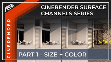 CineRender Surface Settings Series Part 1 Size and Color Channel in ARCHICAD