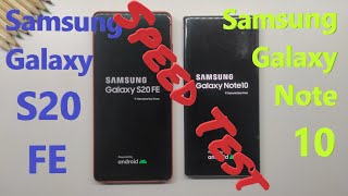 Samsung Galaxy S20 FE vs Samsung Galaxy Note 10 - SPEED TEST + multitasking - Which is faster!?