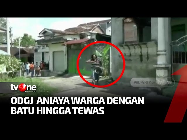 Dramatis Penangkapan ODGJ yang Pukul Warga dengan Batu hingga Tewas | Ragam Perkara tvOne class=