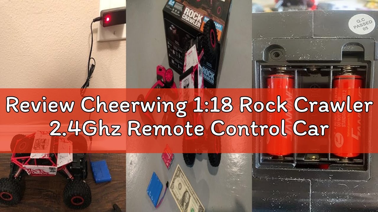 Review Cheerwing 1:18 Rock Crawler 2.4Ghz Remote Control Car 4WD Off Road RC Monster Truck 2 Battery