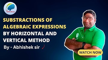 substractions of algebraic expressions by Horizontal and vertical  method