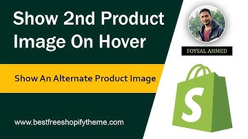 How To Show 2nd Product Image On Hover In Shopify ✅ Change Product  Image On Hover