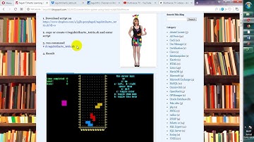 Create Game tetris using Bash script unix linux