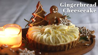 Christmas Gingerbread Cheesecake Recipe | No Bake Cheesecake | Christmas Baking