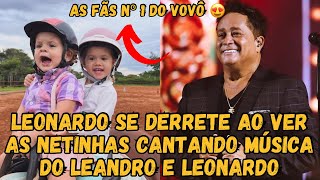 Netas do Leonardo ENCANTAM o vovô e a web ao CANTAR música de Leandro e Leonardo à cavalo kk