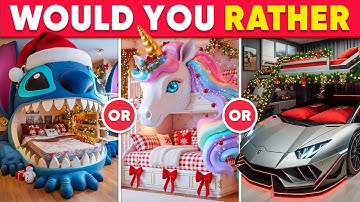 Would You Rather - Build Your Amazing Luxury Dream House 🏡🎄💖🌈 Quiz Galaxy