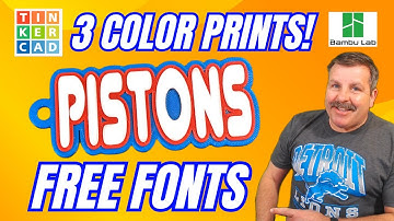 Make Tinkercad 3 Color Keychains: SVG & FREE Custom Fonts!