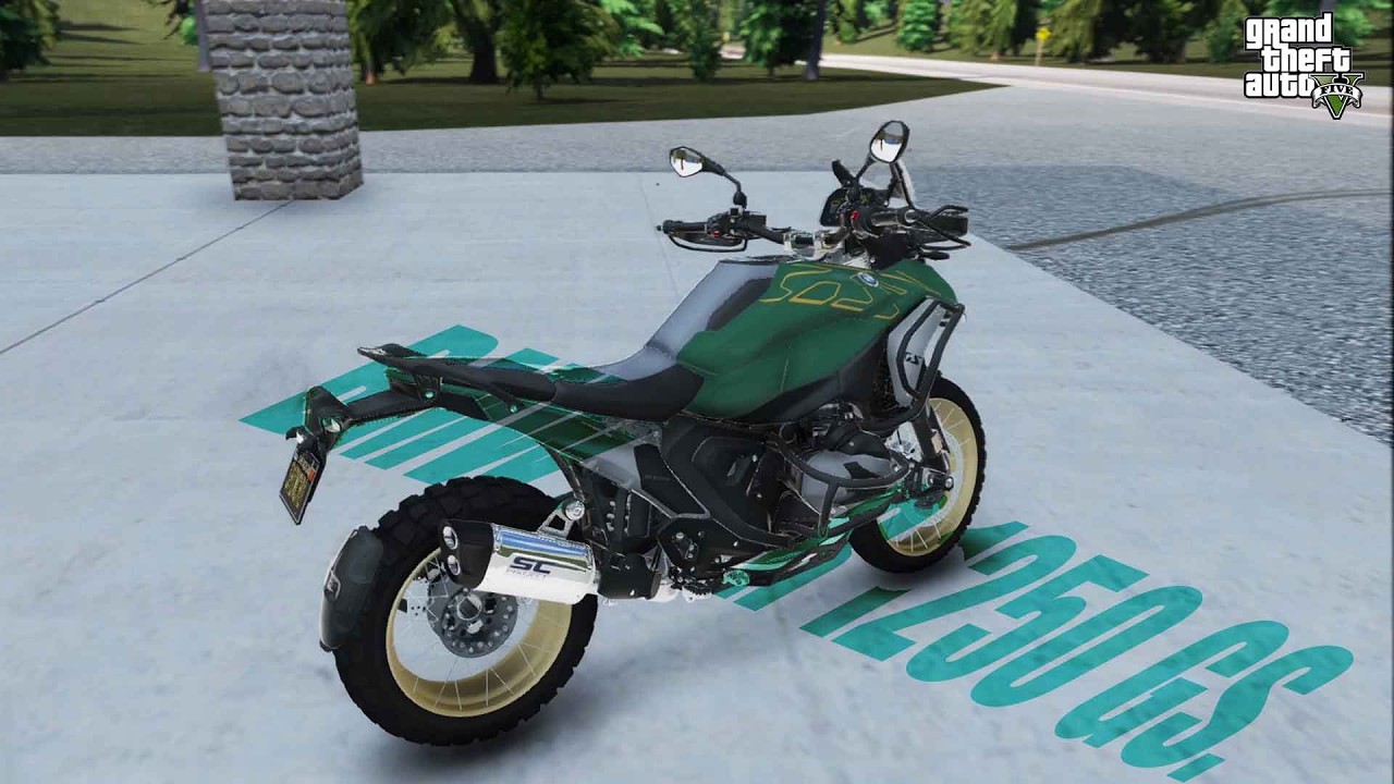 BMW R 1250 GS in GTA 5! 🔥 Ultra Realistic Adventure Bike Mod