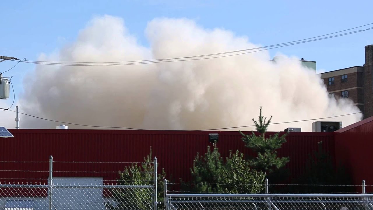 Double Building Implosion In Jersey City Nj Montgomery Gardens