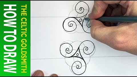 How To Draw Celtic Patterns 183 - Triskele of Amfreville - 3 of 3