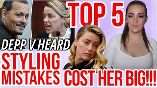 AMBER HEARD LOST AT FIRST SIGHT | TRIAL STYLING MISTAKES #amberheard #deppvsheard #fail #lost #court