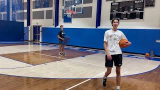 Finishing through Contact Basketball Drill