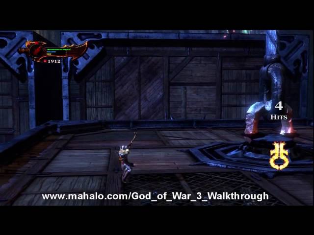 God of War 3 - Walkthrough - Caverns - Boreas Icestorm