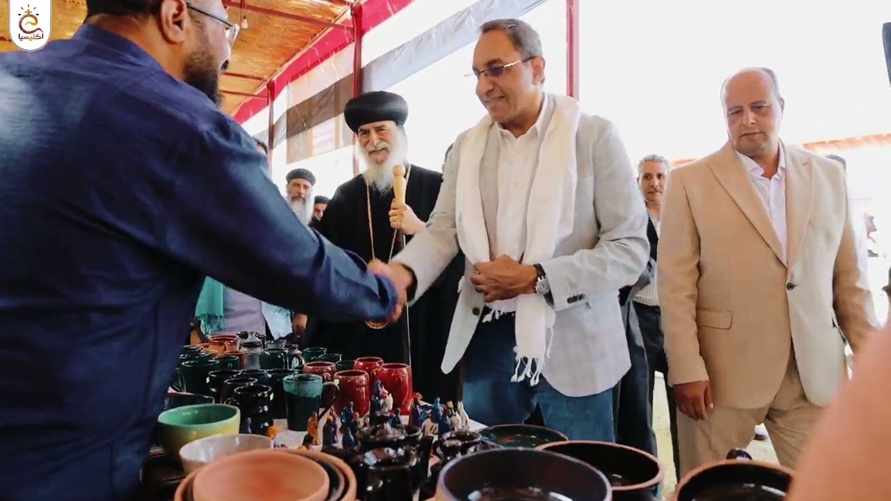 من دير القديس بسنتاؤوس ببرية الأساس بنقادة ضمن فعاليات مهرجان قنا للفنون والحرف التراثية