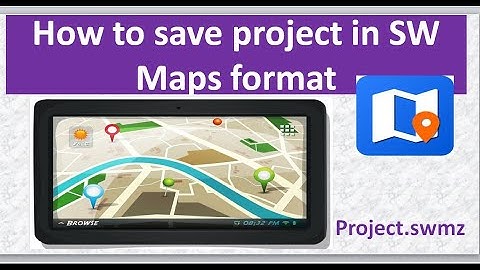 SW Maps: How to save project in SW Maps