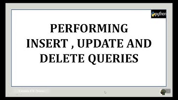 Database Connectivity  Python to MySQL Part 3