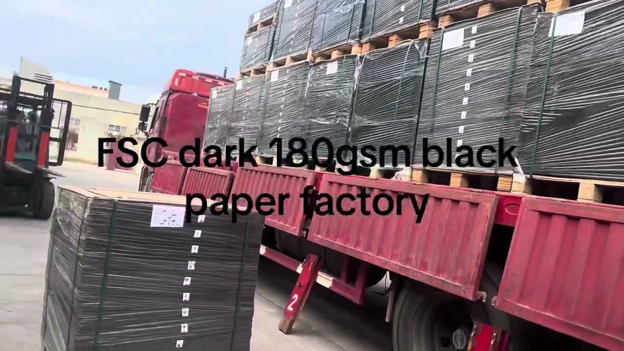180gsm dark black paper