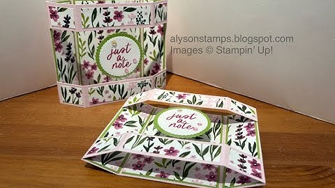Hexagon Floating Front Card Stamping Tutorial Technique Tuesday