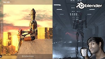 How I modeled IG-11 from Star Wars/The Mandalorian (my thought process) in Blender