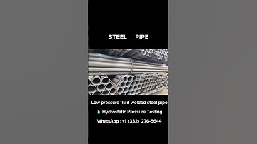 Steel pipe factory with an annual output of over 500,000 ton.Hydrostatic Pressure Testing#steelpipe