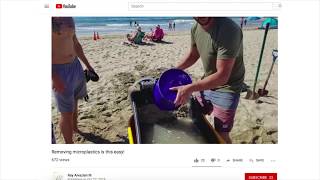 A Solution For Removing Microplastics From The Sand
