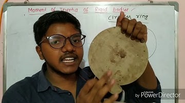 Moment of inertia of uniform Rod , circular ring, circular disc and solId cylinder