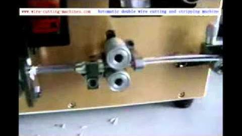 Double cable cutting stripping machine，wire stripping machine http://www.cablecutting.net