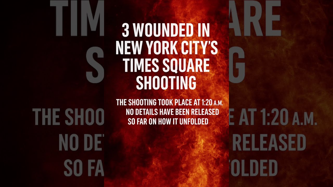  Breaking 3 Wounded In Times Square Shooting At 1 20 A M NYC Crime Update