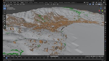 Prototype Blender Terrain with OpenStreetMap Addon - Whispers of the Dead