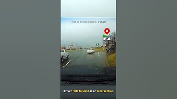 Driver failed to yield at an intersection….#carcrash #roadrage #carmeets #carcrashes #shorts