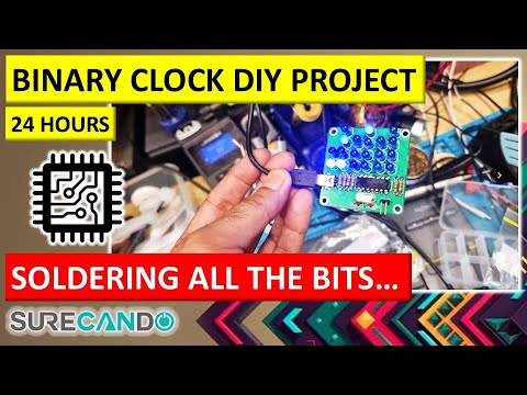 Building a Binary 24HR Clock: Complete Assembly & Soldering Process 🕒 ...