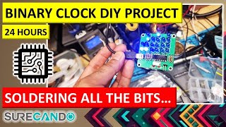 Building a Binary 24HR Clock: Complete Assembly & Soldering Process 🕒