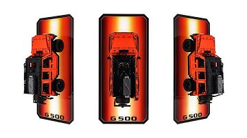 Uniquedisplay Luxury Wall Display for LEGO Technic 42177 Mercedes-Benz G 500 PROFESSIONAL Line