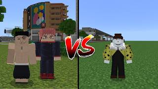Todo And Yuji Vs Jogo In Jujutsu Kaisen Minecraft Jujutsu Awakening Addonmcpe