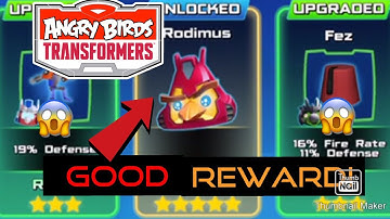 Angry Birds Transformers Rodimus Prime obtained from 10 Gold Crates in the Nemesis Token Exchange