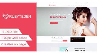 RubyTeden Shop - eCommerce Shopping PSD Template | Themeforest Website Templates and Themes