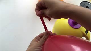 Как завязать воздушный шарик - Как легко вдеть ленту в шарик, не завязывая её