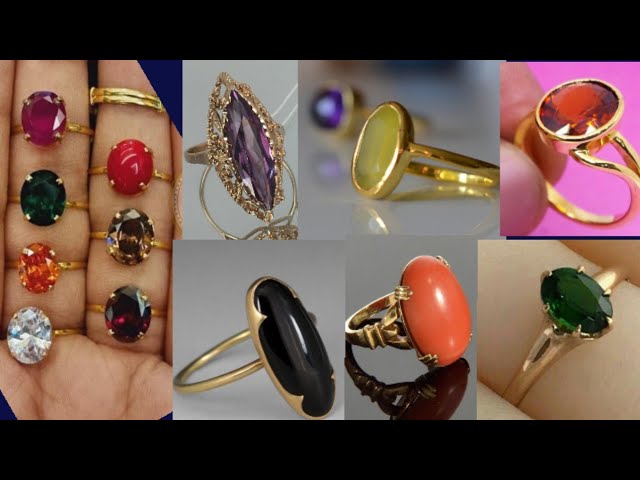 PUSHI mix color gem stone rings| Alibaba.com