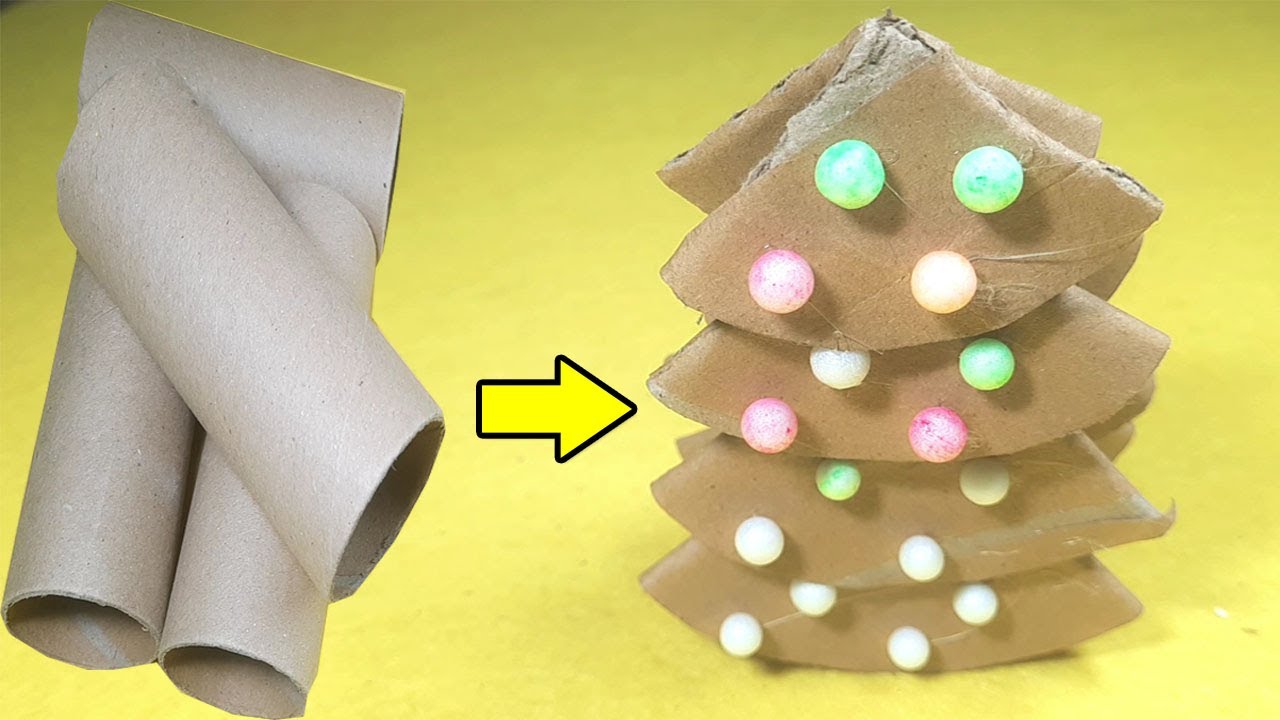 Fantastic Paper Christmas Tree / Quick and Easy Recycling Craft Idea
