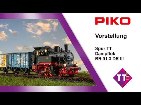 PIKO [V177] TT Steam Locomotive BR 91.3 DR III #47150ff