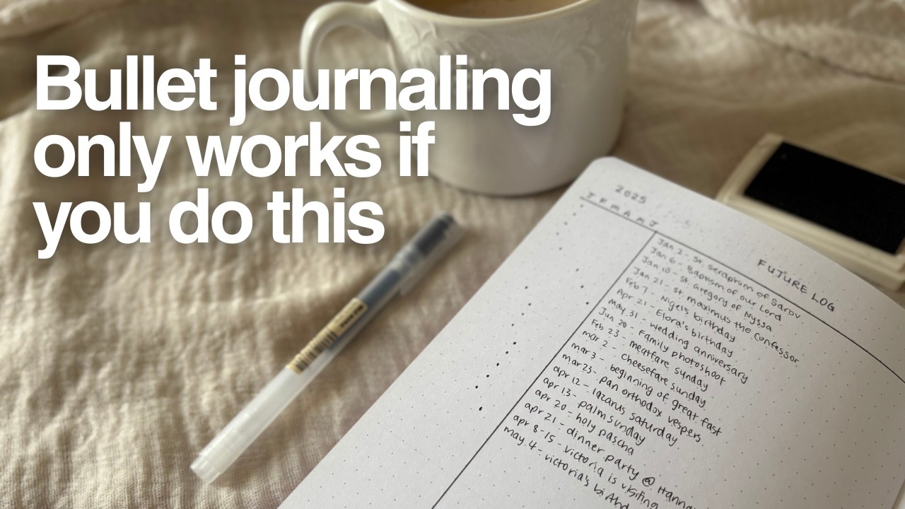 Одна из привычек, которой вам не хватает в вашем ежедневнике в стиле Bullet Journal.