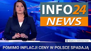 TVP Info: Inflacja wyhamowała - Ceny spadają [Info 24 News]