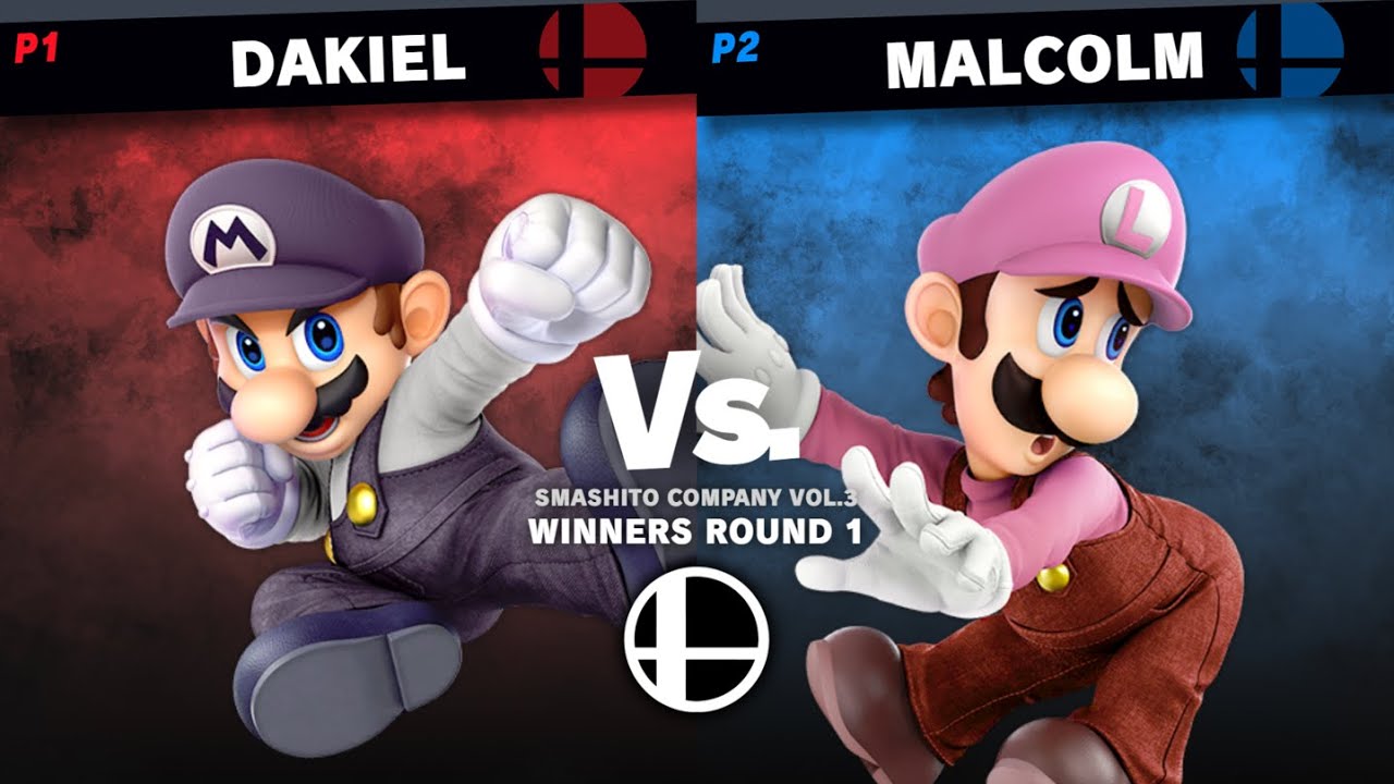 Dakiel (Mario/Ness) vs Malcolm (Luigi/Mr. Game & Watch) - Winners Round 1 | Smashito Company Vol.3