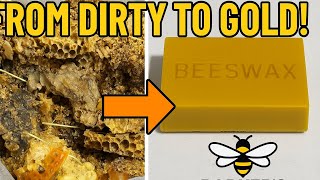 From Dirty to Gold: Cleaning Beeswax the Easy Way 🐝✨