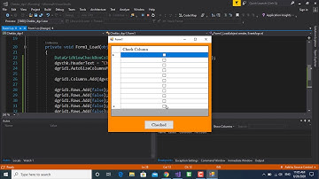 استخدام صندوق التحقق في DataGridView | سي شارب | C# |[Source Code]