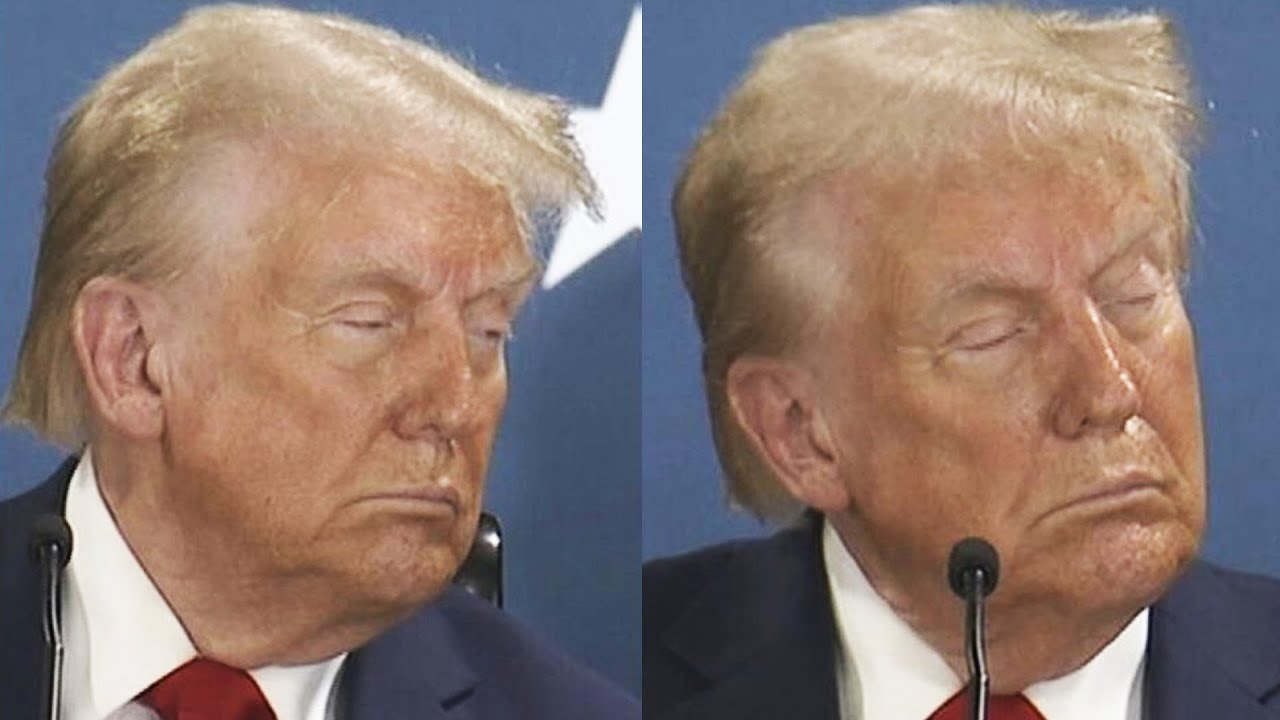 Trump falls asleep at campaign event